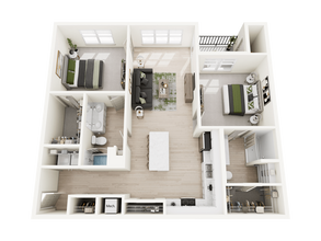 Forest Edge Apartments in Charlestown, IN - Foto de edificio - Floor Plan