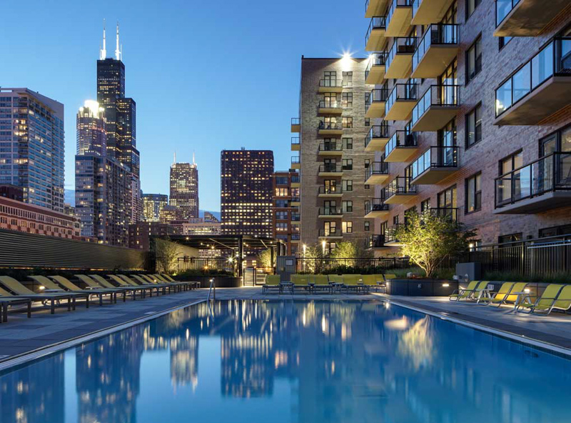 AMLI Lofts in Chicago, IL - Foto de edificio