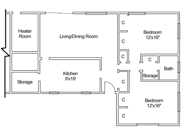 Werner Park in Fort Campbell, TN - Foto de edificio - Floor Plan