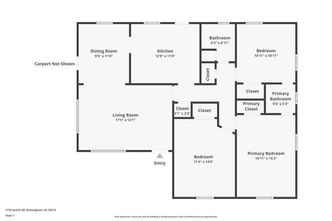 1716 2nd St NE in Center Point, AL - Foto de edificio - Building Photo