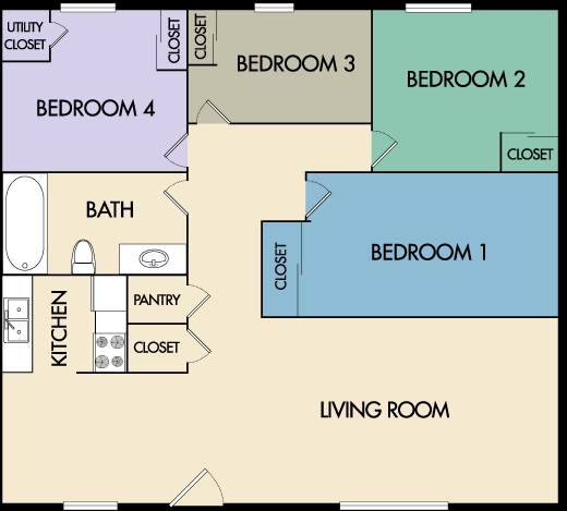 Casa Loma in Mt. Pleasant, MI - Building Photo - Floor Plan