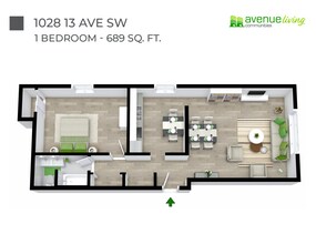 Peyto Apartments in Calgary, AB - Building Photo - Floor Plan