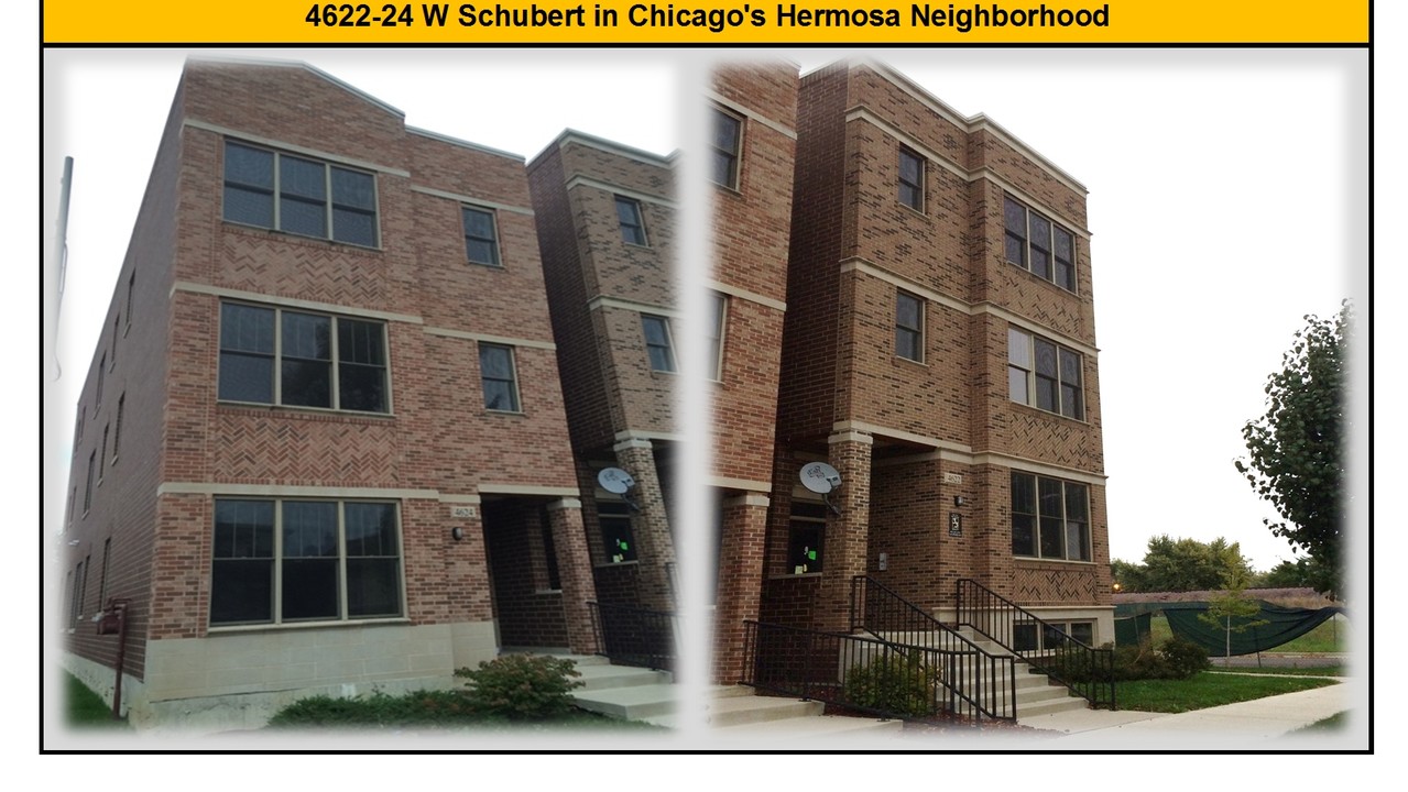 4622-4624 W Schubert Ave in Chicago, IL - Foto de edificio