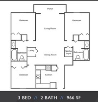 Stadium View II in Dekalb, IL - Foto de edificio - Floor Plan