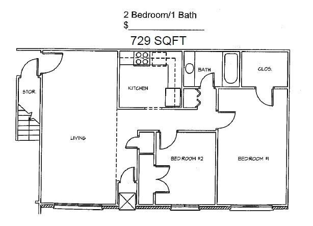 Petersburg East in Petersburg, VA - Foto de edificio - Floor Plan