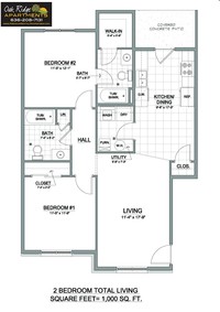 Oak Ridge Apartments in Desoto, MO - Foto de edificio - Floor Plan