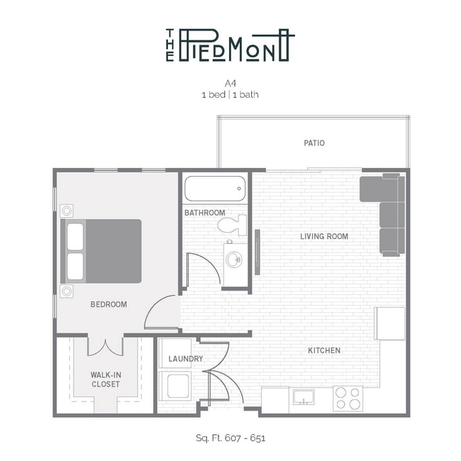 The Piedmont in Tempe, AZ - Building Photo - Floor Plan