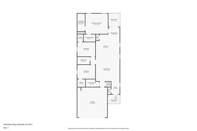 1249 Solace Wy in Rolesville, NC - Foto de edificio - Building Photo