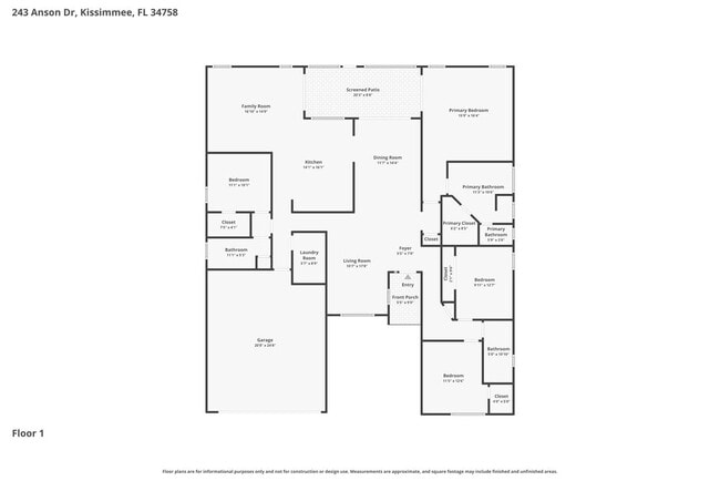 243 Anson Dr in Kissimmee, FL - Foto de edificio - Building Photo