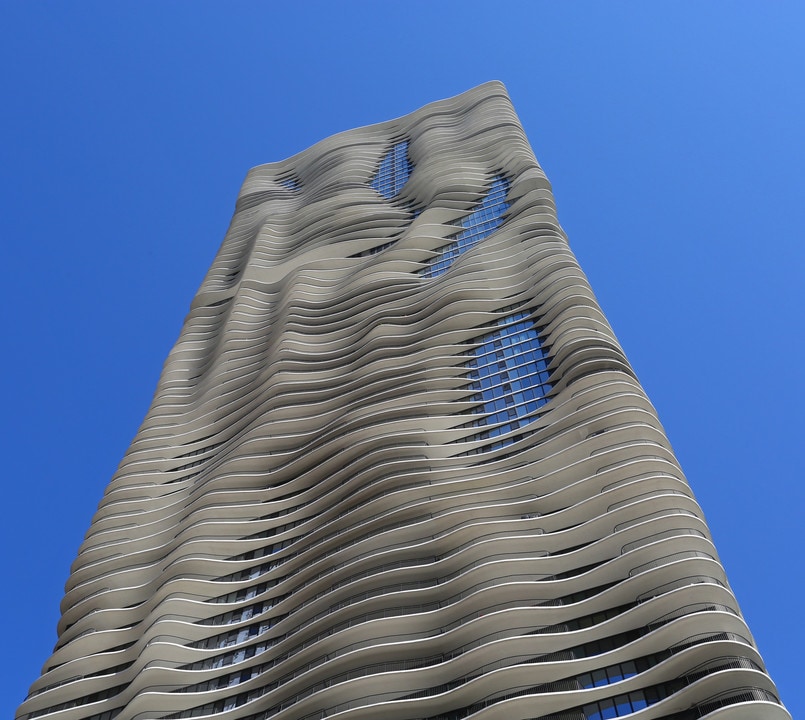Aqua at Lakeshore East in Chicago, IL - Building Photo
