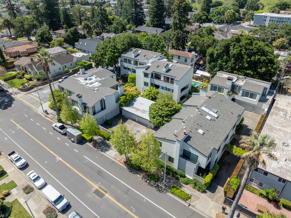 Palm Court in San Mateo, CA - Building Photo