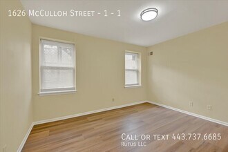1626 McCulloh St in Baltimore, MD - Building Photo - Building Photo