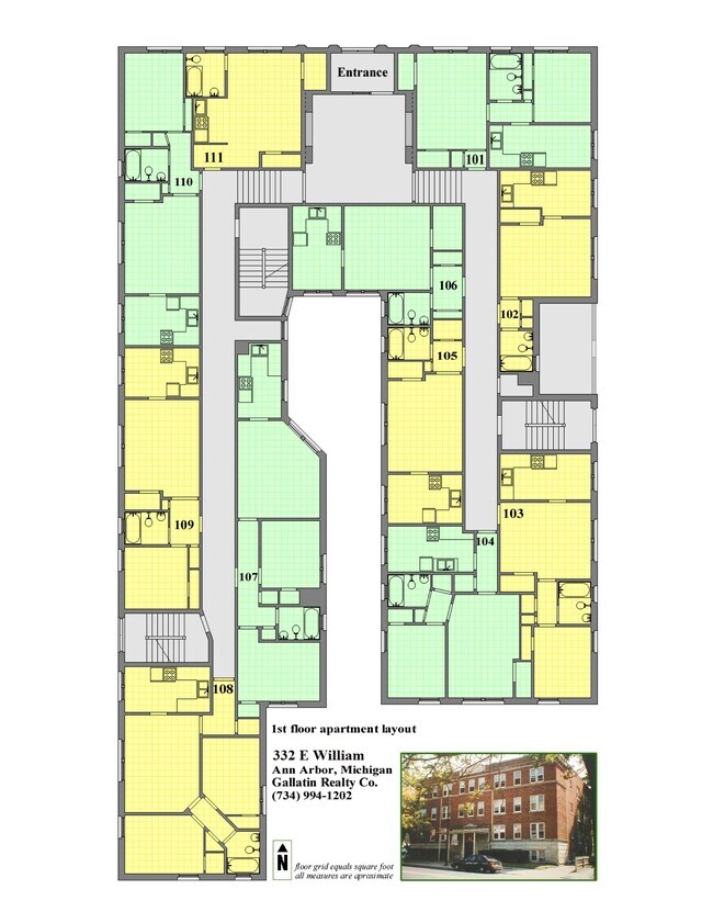 332 E William St in Ann Arbor, MI - Foto de edificio - Building Photo