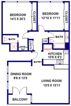 Country Club Apartments in San Gabriel, CA - Building Photo - Floor Plan