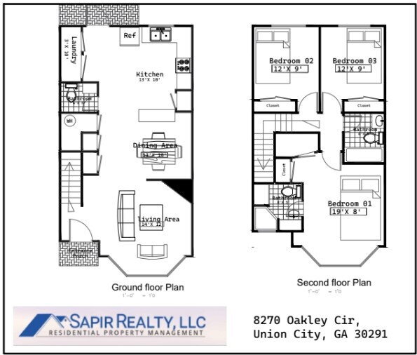 8270 Oakley Cir in Union City, GA - Foto de edificio