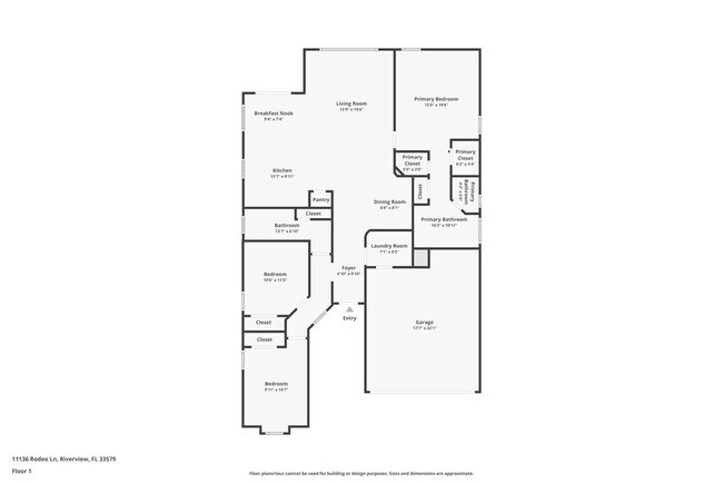 11136 Rodeo Ln in Riverview, FL - Foto de edificio - Building Photo