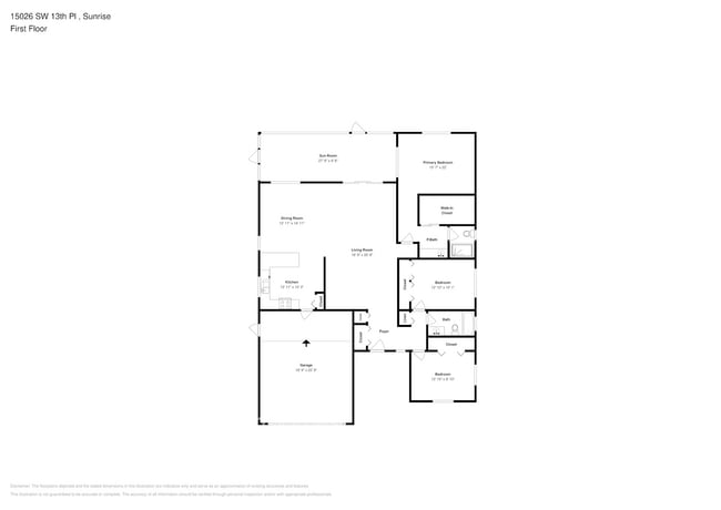 15026 SW 13th Pl in Sunrise, FL - Building Photo - Building Photo