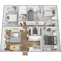 Columbia Apartments in El Paso, TX - Building Photo - Floor Plan