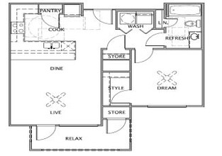 Avanti West in Edinburg, TX - Foto de edificio - Floor Plan