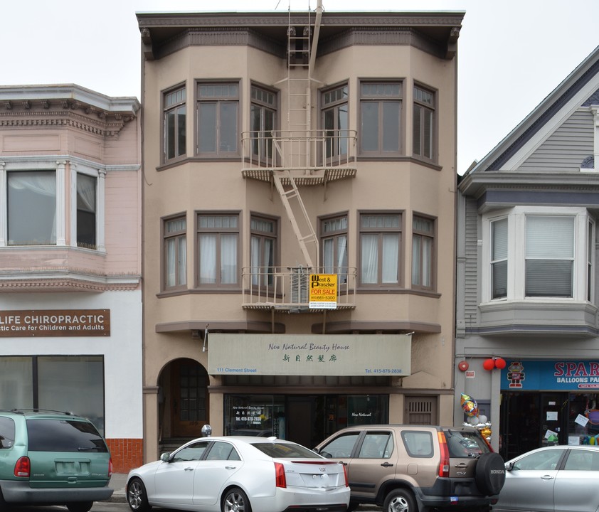 109-111 Clement St in San Francisco, CA - Foto de edificio