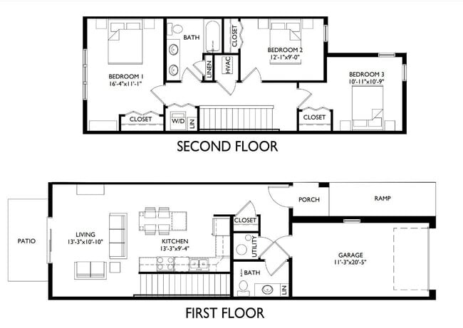 Main Street Townhomes in Oregon, WI - Foto de edificio - Floor Plan