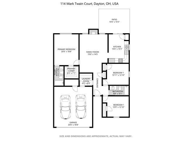 114 Mark Twain Ct in Dayton, OH - Foto de edificio - Building Photo