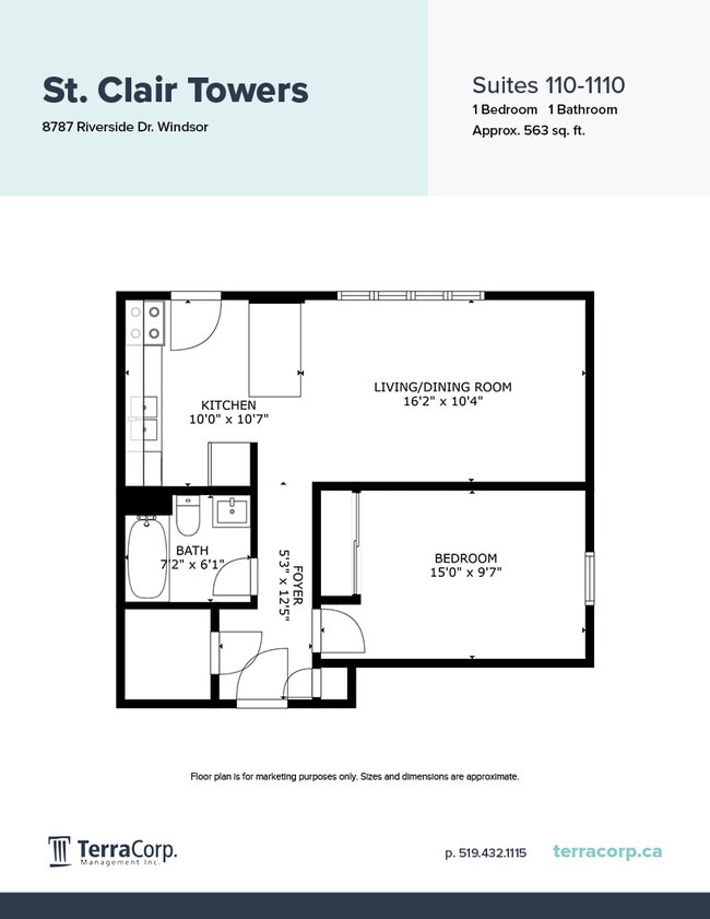 St. Clair Towers in Windsor, ON - Building Photo - Floor Plan