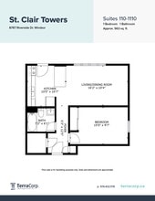 St. Clair Towers in Windsor, ON - Foto de edificio - Floor Plan
