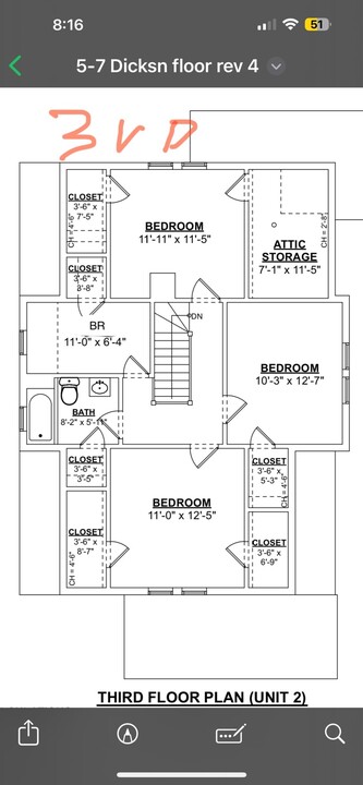 7 Dickson St, Unit 2 in Somerville, MA - Building Photo