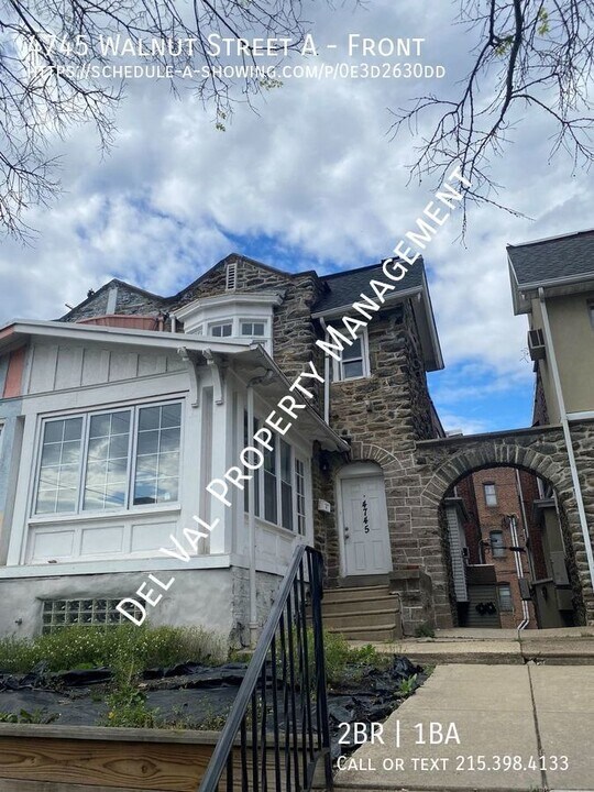 4745 Walnut St, Unit Front in Philadelphia, PA - Building Photo