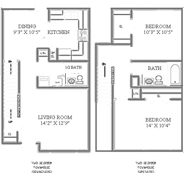 Oakridge Village Apartments in Antioch, IL - Foto de edificio - Floor Plan