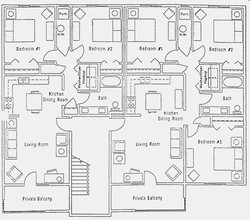 Chateau Royale Apartments in Morgantown, WV - Building Photo - Floor Plan