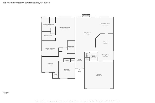 805 Avalon Forest Dr NW in Lawrenceville, GA - Foto de edificio - Building Photo