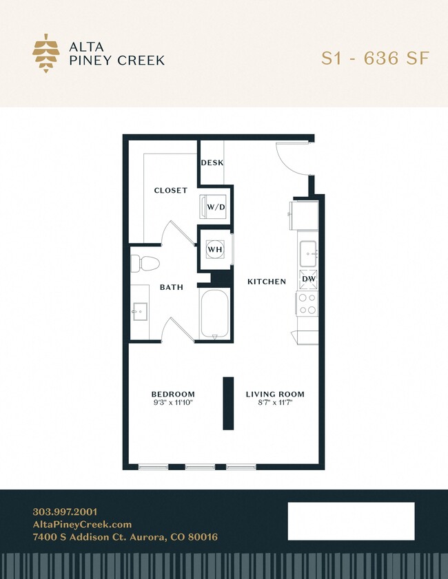 Alta Piney Creek in Aurora, CO - Foto de edificio - Floor Plan