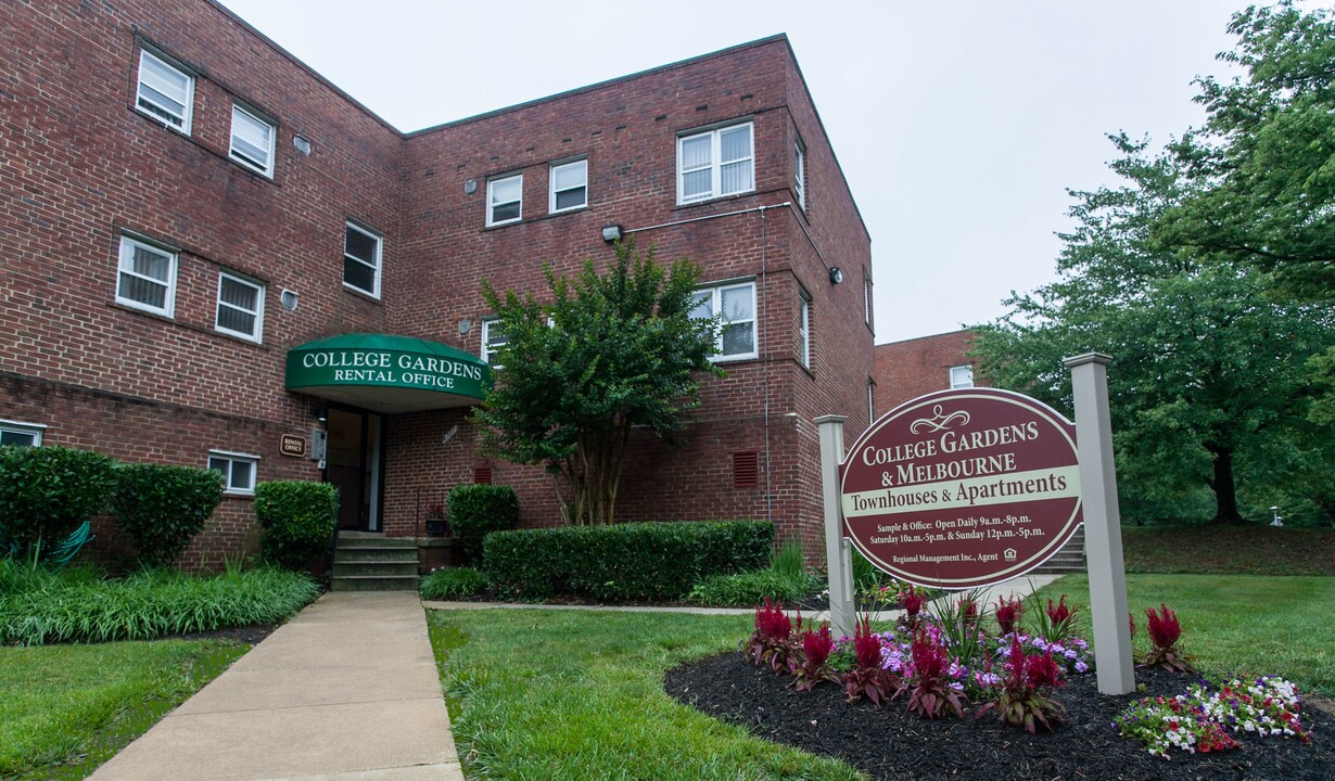 College Gardens & Melbourne Apts /Townhouses in Baltimore, MD - Building Photo