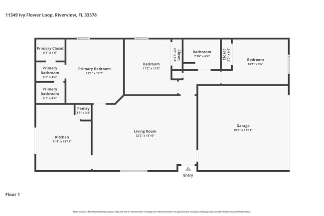 11349 Ivy Flower Loop, Unit 1470 in Riverview, FL - Building Photo - Building Photo