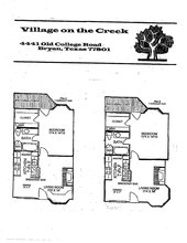 Village on the Creek Condominiums in Bryan, TX - Building Photo - Floor Plan