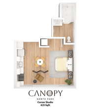 Canopy North Park in San Diego, CA - Foto de edificio - Floor Plan