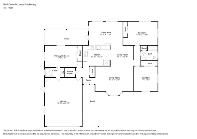 3605 Odom Dr in New Port Richey, FL - Foto de edificio - Building Photo