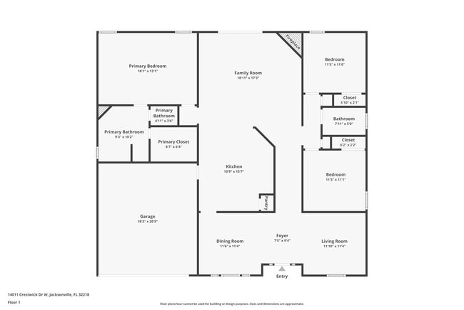14011 Crestwick Dr W in Jacksonville, FL - Building Photo - Building Photo
