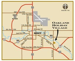 Holiday Village Mobile Home Park in Minot, ND - Building Photo