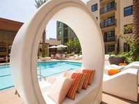 Entertain, catch some rays, or cool down with a dip in our second salt water pool, Splash - Terrena Apartment Homes in Los Angeles, California