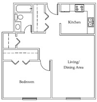 Renaissance Apartments and Towers in Hammond, IN - Foto de edificio - Floor Plan