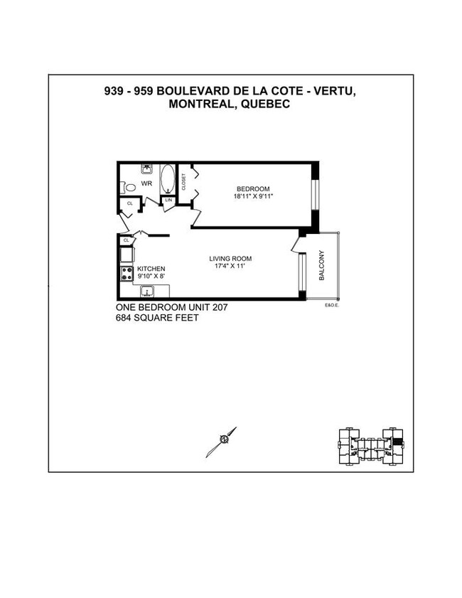 939 & 959 Boulevard in Montréal, QC - Building Photo - Floor Plan