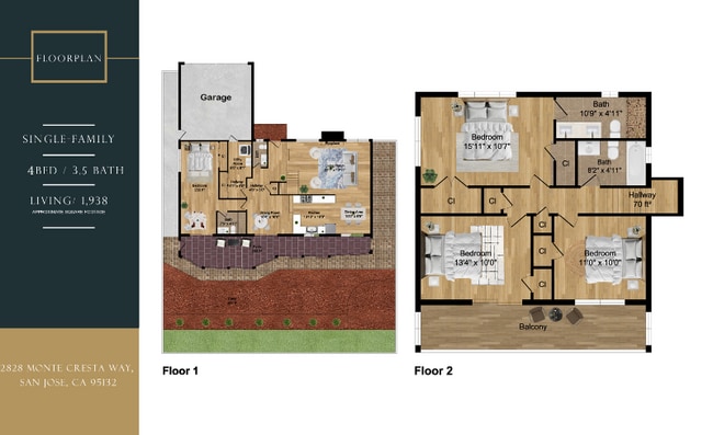 2828 Monte Cresta Way in San Jose, CA - Building Photo - Building Photo