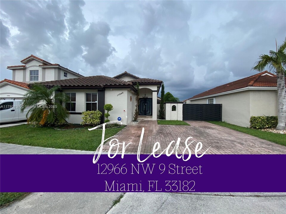 12966 NW 9th St in Miami, FL - Building Photo
