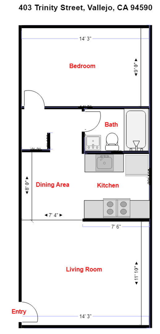 403 Trinity St in Vallejo, CA - Building Photo - Building Photo