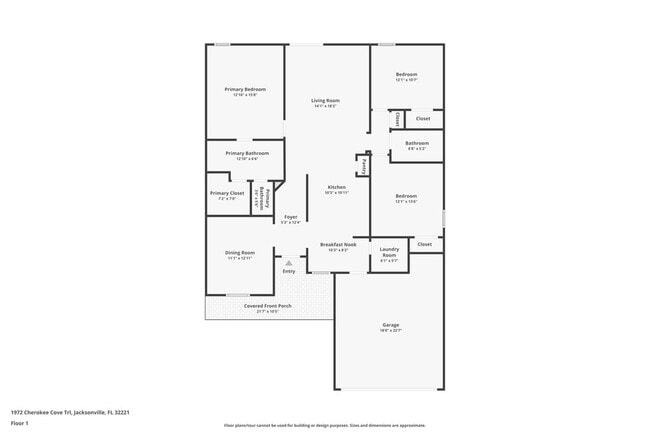 1972 Cherokee Cove Trail in Jacksonville, FL - Foto de edificio - Building Photo