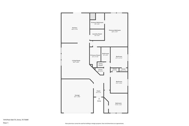 1410 Post Oak Trail in Anna, TX - Foto de edificio - Building Photo