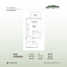 The Carmen in Chicago, IL - Foto de edificio - Floor Plan